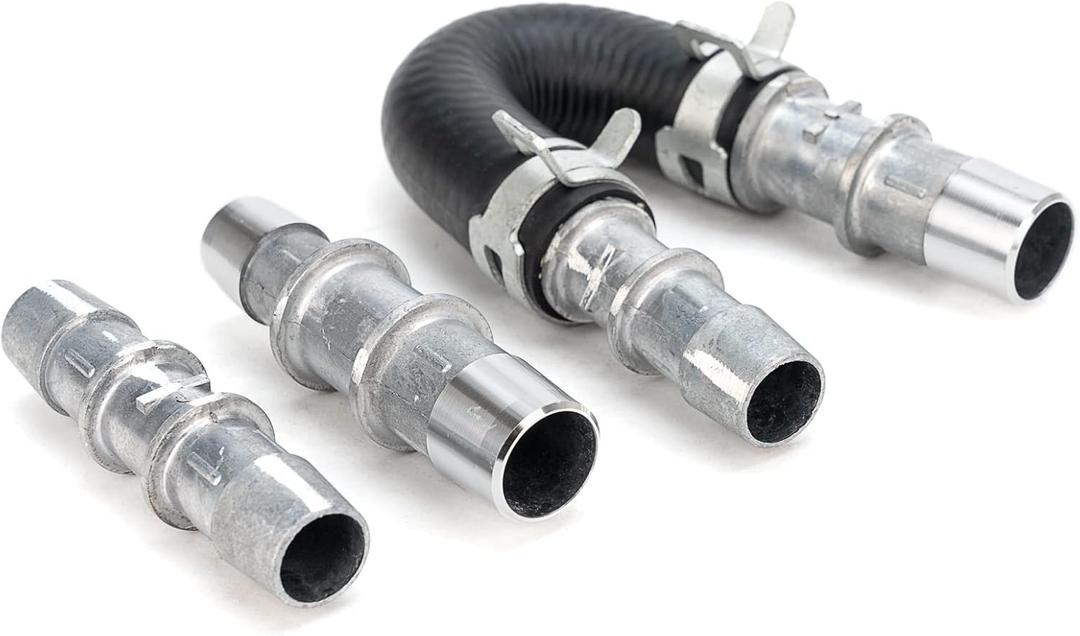 626-001 Upgrade Aluminum Engine Heater Core Bypass Kit with 5/8" 3/4" Hose Compatible with Most Common Heater Hoses