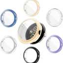 6-Pack Watch Cases with Screen Protector Compatible with Google Pixel Watch 1/2/3 (41mm), Soft TPU Flexible Scratch Resistant Covers for Pixel Watch1&2&3 41mm (6 Colors Pack)