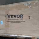 VEVOR Utility Service Cart, 2 Shelf 550LBS Heavy Duty Plastic Rolling Utility Cart with 360 Swivel Wheels (2 with Brakes), Large Lipped Shelf, Ergonomic Storage Handle for Warehouse/Garage/Cleaning