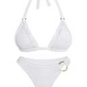 ANRABESS Bikini Sets for Women Triangle Two Piece Halter Bathing Suit 2026 Summer Beach Vacation Strap Thong Sexy Swimsuit, M