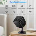 Smilephil Hidden Camera,1080P WiFi Spy Camera - with Night Vision & Motion Detection, Wireless Indoor Security Camera for Pet/Baby/Nanny, App Live Feed, Smallest Smart for Home Monitoring