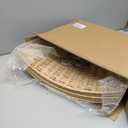 OIAHOMY Christmas Tree Collar, Wicker Holiday Tree Skirt & Stand Base Cover,Paper Rope Christmas Decor, Natural-27 inch (X-Large)