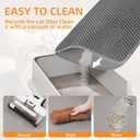 Large Cat Litter Mat for Litter Box, 47"33" Double Layer Trapping Mat, Non-Slip Water Proof Kitty Litter Pad, Grey