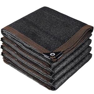 Winemana 70% Black Shade Cloth, 12 x 12 FT Durable Mesh Tarp with Grommets, Resistant Garden Sun Shade Netting with Taped Edge for Plant Cover, Greenhouse, Patio, Tomatoes, Chicken Coop, Barn Kennel