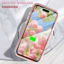 Cute Flower Case for iPhone 16 6.1 inch Built with Screen tector, Lightweight and Stylish Full Body Shockof tective Rugged TPU Case for Women/Girls