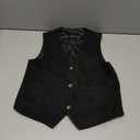 Retro Boys Western Vest Suede Cowboy Style Costume Vest Casual Waistcoat 8Y