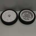 Front Drive Wheels fit for 734-04018C 734-04018A 734-04018B Lawn Mower 12AV569Q597 for MTD/Snapper/Troy Bilt Tuff-Cut 210 TB210 TB230 TB240 Self Propelled Mower(Set of 2)