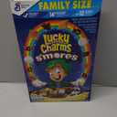 Lucky Charms Smores Breakfast Cereal with Marshmallows, Family Size, 18 OZ, Best By: 11/26/2025