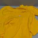 Huata Boys Girls T-Shirt Short Sleeve Crewneck Tee (10-11 Years, Yellow)
