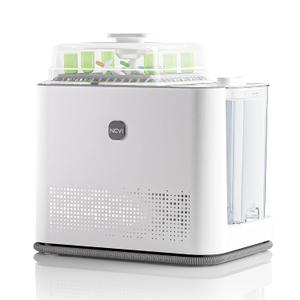 NCVI Large Baby Bottle Washer Sterilizer and Dryer Holds 6 Bottles & Pump Parts, Hospital-Grade Steam Sanitizer for Newborn & Multiple Feedings, Clean Machine for Busy Moms, Fast 19/41min Wash Cycles