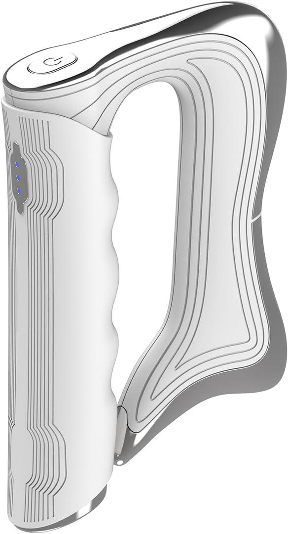 New Electric Fascia Knife Multifunctional Scraper Massage Tool,Muscle Scraper Tool, Fascia Massager,for Whole Body (White)