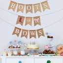 Boot or Bows Gender Reveal Banner, Boy or Girl Burlap Banner Gender Reveal Decorations, Baby Shower Party Decorations, Boots Or Bows Party Decoration Sign