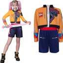 Girls Fashion Singer Outfit Youth Halloween Clothes Party 6-7Y, Size 130
