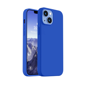 Vooii Compatible with iPhone 14 Case, Anti-Scratch Microfiber Lining Soft Touch Premium Liquid Silicone, Ultra Slim Shockproof Protective Phone Case for iPhone 14 - Klein Blue