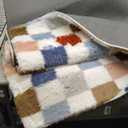 PureCozy Checkered Rug 4x6 for Living Room, Colorful Modern Shag Rug Super Soft Washable Fluffy Rugs Indoor Fuzzy Carpet for Bedroom Home Dorm Aesthetic Decor