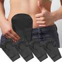 4 Pcs Black Ostomy Bag Cover Ostomy Pouch Cover Odor Control Stretchy Bag Washable Pouch Liner for Women Men Lightweight Care Protector Protective(2.8 Inch Diameter)