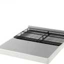 ZINUS No Assembly Metal Box Spring / 4 Inch Grey Mattress Foundation / Sturdy Metal Structure, Queen