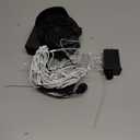 Hiboom Replacement Fan Blower, 12V 1.2A Mini Air Blower with 3 LED Light String for Inflatables Indoor Outdoor, 12V 1.5A Adapter for Christmas Xmas Holiday Inflatables Fan Blower (1 Set)