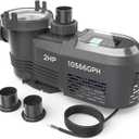 Aquastrong Variable Speed Pool Pump In/Above Pool Pump Energy Efficient High Flow Powerful Self Primming Swimming Pool Pumps with Filter Basket,Black