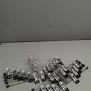 IEOKE Pants Hangers with Clips: 12 Pack Skirt Hangers for Women Metal Adjustable Trouser Hangers for Jeans Shorts Dress - Black