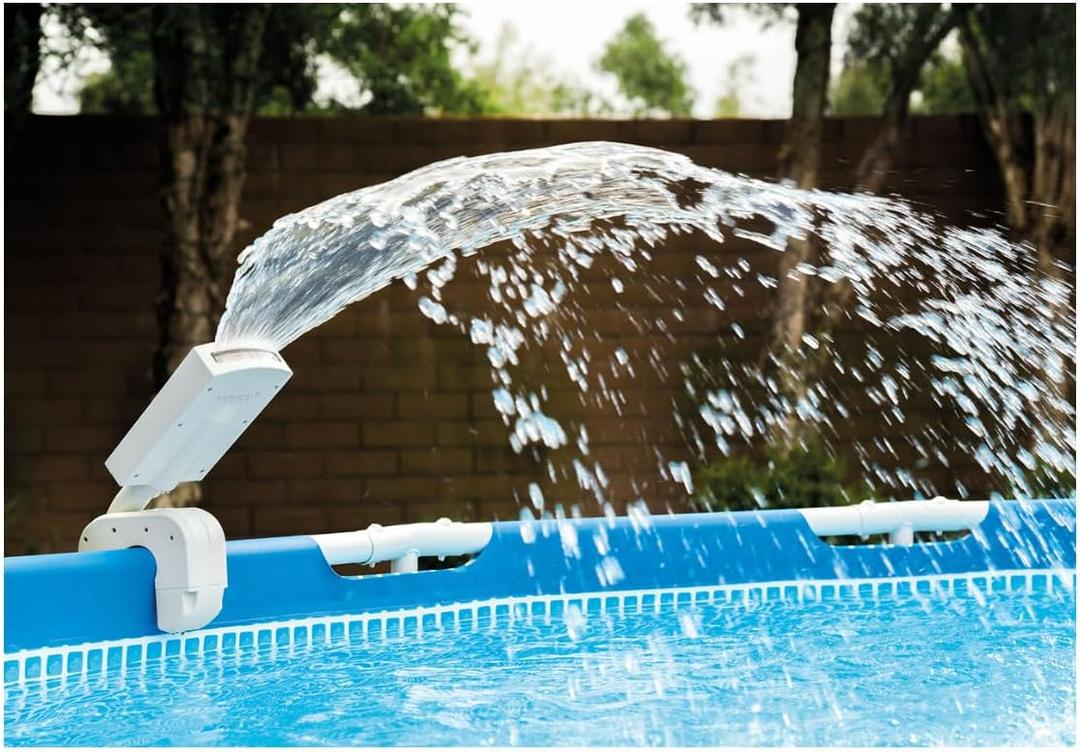 Intex Multi-Color LED Pool Fountain for Above Ground Pools, Fits Metal Frame and Ultra Frame Pools