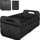 Deosk Collapsible Car Organizer with 6 Pockets, Multi-Compartment Trunk Storage - Black (Large)