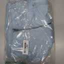 Floral Find Women's Long Sleeve Lapel Half Zip Up Sweatshirt Solid Stylish Loose Fit Casual Pullover Tops (XX-Large, L-airy Blue)