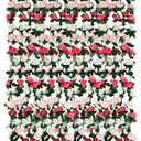 VIKINGS PANDA 12 PCS 98.4 FT Artificial Flower Garland Rose Garland for Wedding Room Decor(12, Pink and White)
