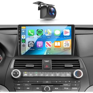 METEESER 4+64G for Honda Accord 8th 2008-2013 Android Car Stereo Wireless Carplay Android Auto,10.1" Touchscreen Radio GPS WiFi DSP Bluetooth SWC+Backup Camera for Honda Accord Car Play 8Core
