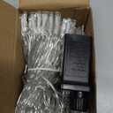 JMEXSUSS 200 LED String Lights Indoor Outdoor Clear Wire, Connectable Warm White Christmas String Lights for Bedroom, 66 Ft Twinkle Fairy Light Plug in for Wedding Home Tree Yard Patio Spring Decor