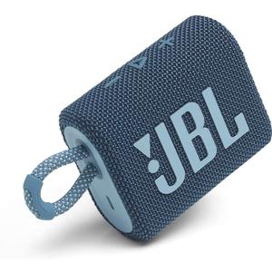 JBL GO 3 Waterproof Wireless Portable Bluetooth Speaker - Blue