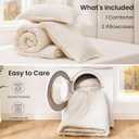 Love's cabin Beige King Size Comforter Set, 3-Piece Prewashed Bed Set with 1 Comforter (104 x 90 in) & 2 Pillowcases, Lightweight & Breathable for All Seasons | Soft, Breathable, Lightweight, Comfortable