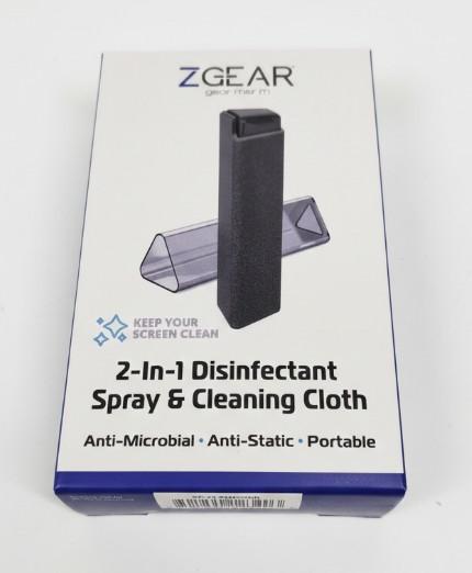 ZGEAR 2-In-1 Disinfectant Spray & Cleaning Cloth
 3 Pack