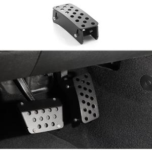 Linskip Gas Pedal Lift Extender Compatible with 2007-2017 Jeep Wrangler JK Accessories, Adjustable Foot Rest Accelerator Pad for Jeep JK Accessories(Black)