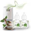 Scent Fill 100% Natural Patchouli Spa Plug in Air Freshener, Scented Oil Refills, 2 Refills + Diffuser