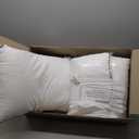 JOLLYVOGUE Bed Pillows Standard Size Set of 4, Cooling and Supportive Full Pillow 4 Pack with Down Alternative Filling for Side and Back Sleepers, Hotel Collection (01 - Classic Design)