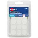 Avery Multi-Use Removable Labels, 3/4 Inch Round Stickers, White, Non-Printable, 315 Blank Labels Total (6738), Pack of 3