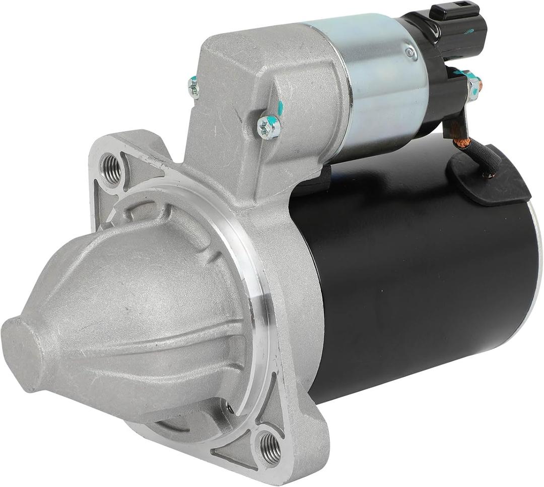 SCITOO Starter Motor 17593 for HYUNDAI for Accent 1.6L 2012-2013 for Veloster 1.6L 2012-2013 for Kia for Rio 1.6L 2012 for Soul 1.6L 2010-2012 12V 0.9kW CW 8-Tooth Pinion DD