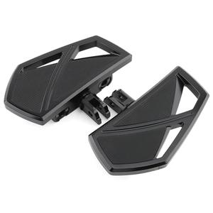 Motorcycle Floorboards Mini Phantom Front Foot Pegs Fit for Harley 2018-2025 Softail Fat Boy FLSB Street Bob FXBB Fat Bob Low Rider S FXLR Breakout FXLRS Softail Slim FLHSC 114 (Black)