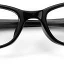 TJUTR Fashion Fake Glasses Non Prescription Clear Glasses for Women Blue Light Blocking Y2k Cosplay Eyewear Frame (A1 Black)