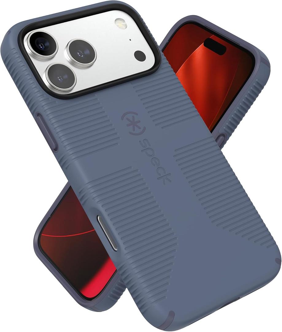 Speck CANDYSHELL Grip +MS Case for iPhone 17 Pro Max - Mystery Blue/Faded Denim | Slim Protective Grip | Drop Protection | MagSafe Compatible