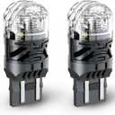 7443 LED Turn Signal Bulb Compatible for Honda Accord Turn Signal 2016 2017 2018, No Hyper Flash, 12V Amber White Switchback, T20 W21W LED Light
