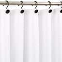 ZESLMG Shower Curtain Hooks, Black Shower Curtain Rings Rustproof Metal Round Decorative Shower Hooks Rings for Bathroom Shower Rods Curtains, Set of 12 Heavy Duty Solid Hooks