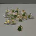 Outus Christmas Napkin Rings Set of 24 Christmas Tree Napkin Holder Rings Holiday Table Settings for Xmas Party Dinner Wedding Table Decoration