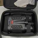 Night Vision Goggles - Smart APP 4K Night Vision Binoculars, 10000mAh Battery, 128GB Card for Photo and Video, 3'' UHD Screen & 8X Zoom Binoculars for Camping, Hunting, Security (Black)