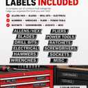 2 x 12 Pack of Magnetic Tool Box Labels, 2026 New Upgrade Magnetic Toolbox Drawer Labels, Custom Premium Magnetics Toolbox Label Accessories for Tool Organization, for Mechanic, Hobbyist, DIY Enthusiast