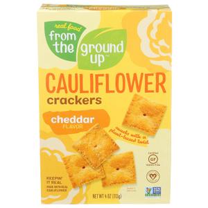 From the Ground Up - Cauliflower Crackers Cheddar - 4 oz. (EXP 03/11/26)
