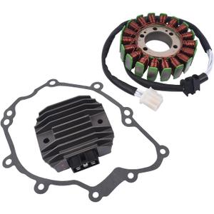 Stator And Regulator Rectifier with Gasket Replacement for Yamaha YZF-R6 YZF R6 2003-2005 JM3828ST135CK