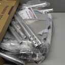 HOMLAND Raised Toilet Seat with Handles, FSA HSA Eligible 500lb Toilet Seat Riser for Seniors with Bedpan, Adjustable Height & Width, Handicap Elevated Toilet Seat for Elderly, Bedside, Fit Any Toilet (Grey)