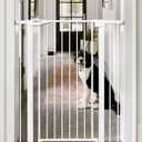 42" Extra Tall Baby Gate for Stairs and Doorways, Fits Openings 29.5"-40.5" Wide, Auto-Close, Pressure-Mounted Pet and Dog Gates, Secure Your Home While Keeping Your Little Ones SafeWhite